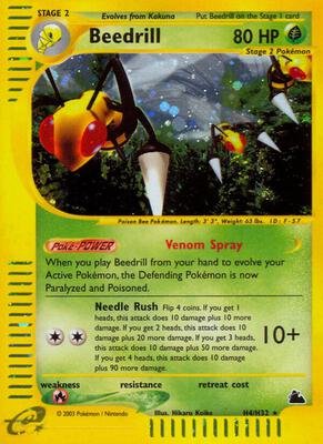 Beedrill (H4) card from Skyridge