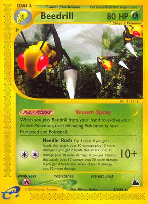 Beedrill (5) card from Skyridge