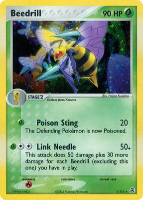 Beedrill card from EX FireRed & LeafGreen