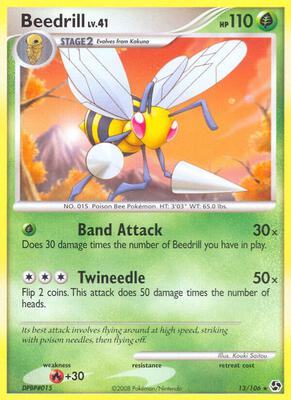 Beedrill card from Great Encounters