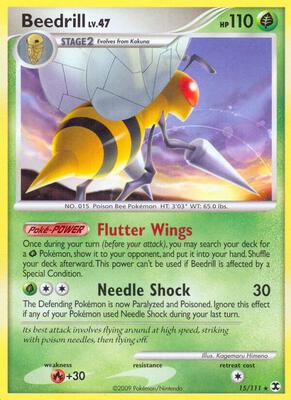 Beedrill card from Rising Rivals