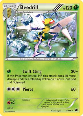 Beedrill card from Plasma Freeze