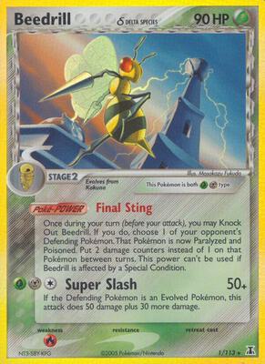 Beedrill (Delta Species) card from EX Delta Species