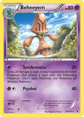 Beheeyem card from Noble Victories