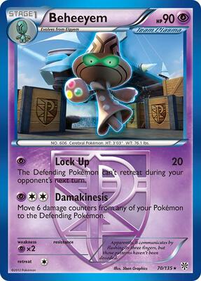 Beheeyem (Team Plasma) card from Plasma Storm