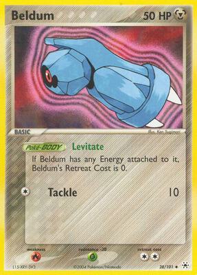 Beldum - 28/101 card from EX Hidden Legends