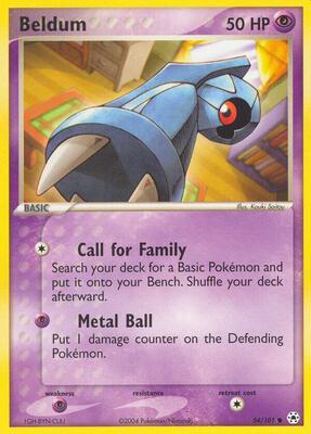 Beldum - 54/101 card from EX Hidden Legends