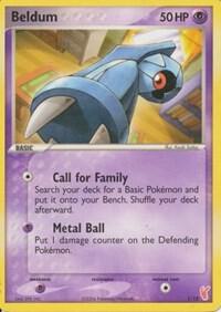 Beldum card from EX Trainer Kit 2: Plusle & Minun
