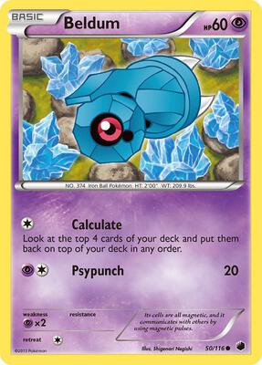 Beldum card from Plasma Freeze