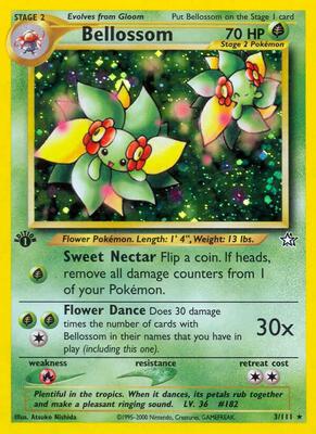 Bellossom card from Neo Genesis
