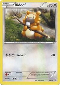 Bidoof card from Kalos Starter Set