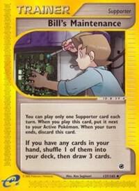 Bill's Maintenance card from Expedition