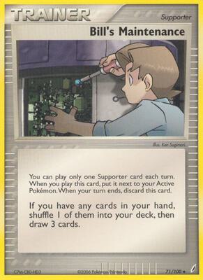 Bill's Maintenance card from EX Crystal Guardians
