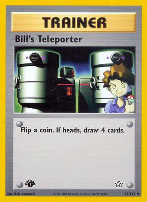 Bill's Teleporter card from Neo Genesis