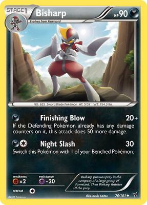 Bisharp (76) card from Noble Victories