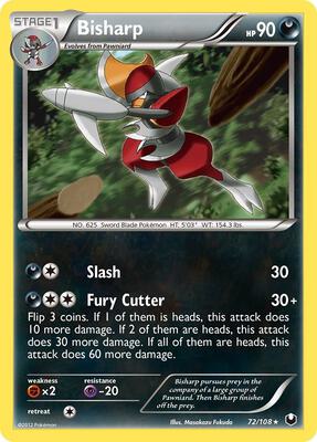 Bisharp (72) card from Dark Explorers