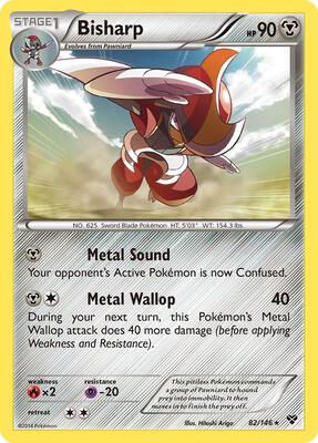 Bisharp card from XY Base Set
