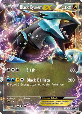 Black Kyurem EX card from Plasma Storm