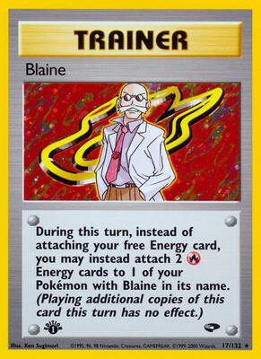 Blaine (17) card from Gym Challenge