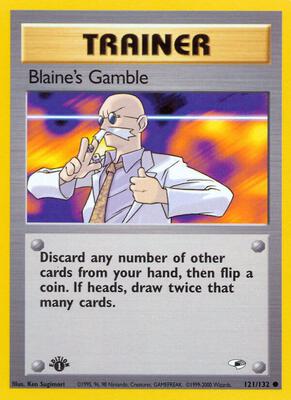 Blaine's Gamble card from Gym Heroes