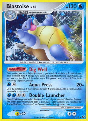 Blastoise card from Platinum
