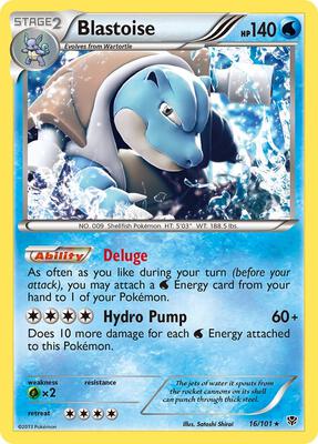 Blastoise card from Plasma Blast