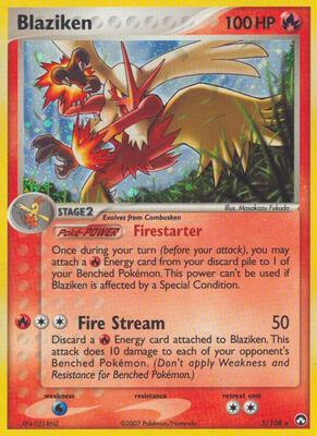 Blaziken card from EX Power Keepers