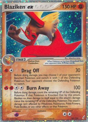 Blaziken ex card from EX Crystal Guardians