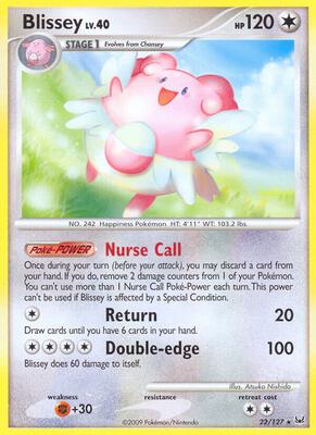 Blissey card from Platinum