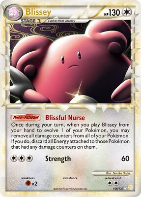 Blissey (Prime) card from HeartGold SoulSilver