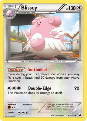 Blissey card from Dark Explorers