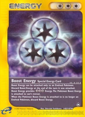 Boost Energy card from Aquapolis