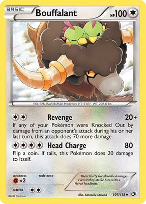 Bouffalant card from Legendary Treasures