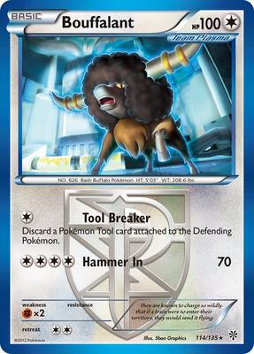 Bouffalant (Team Plasma) card from Plasma Storm