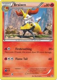 Braixen card from Kalos Starter Set