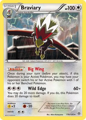 Braviary card from Plasma Storm