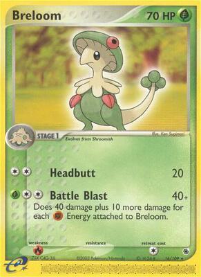Breloom card from EX Ruby and Sapphire