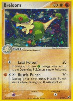 Breloom card from EX Deoxys