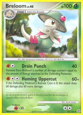 Breloom card from Secret Wonders