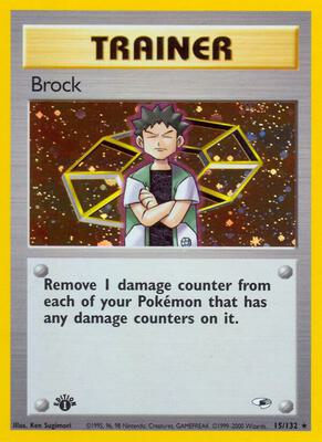 Brock (15) card from Gym Heroes