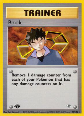 Brock (98) card from Gym Heroes