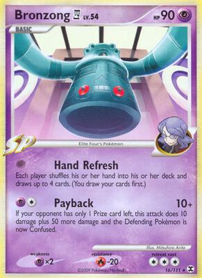Bronzong E4 card from Rising Rivals
