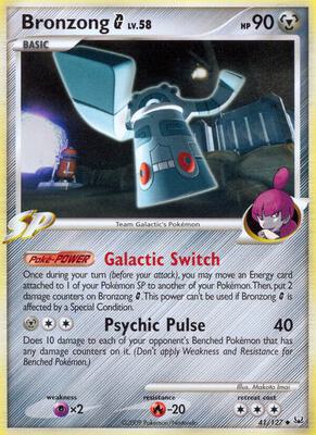 Bronzong G card from Platinum