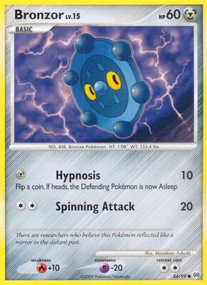 Bronzor (54) card from Arceus
