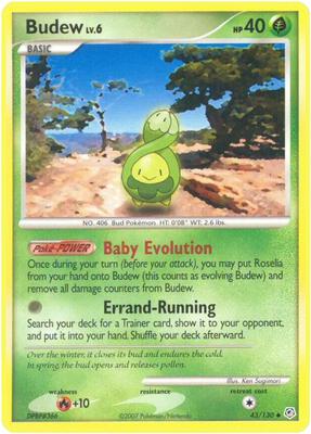 Budew card from Diamond and Pearl