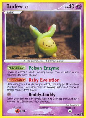 Budew card from Stormfront