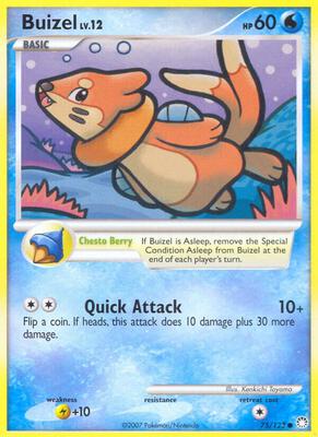 Buizel card from Mysterious Treasures