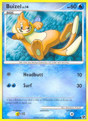 Buizel card from Great Encounters