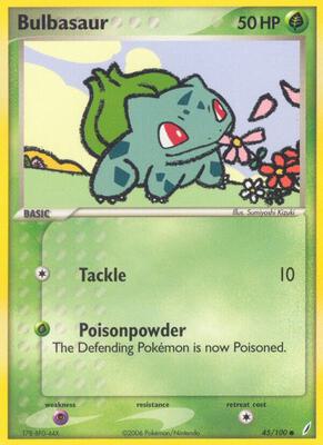 Bulbasaur - 045/100 card from EX Crystal Guardians