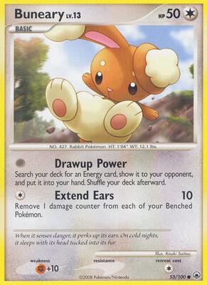 Buneary card from Majestic Dawn